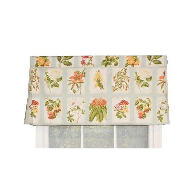RLF Home Realistic Study Pleated  100% Cotton with Fully Lined 3" Rod Pocket Valnance for Windows 42" x 18"