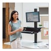 Fellowes Lotus VE Sit-Stand Workstation, 29" x 28.5" x 27.5" to 42.5", Black - 4 of 4