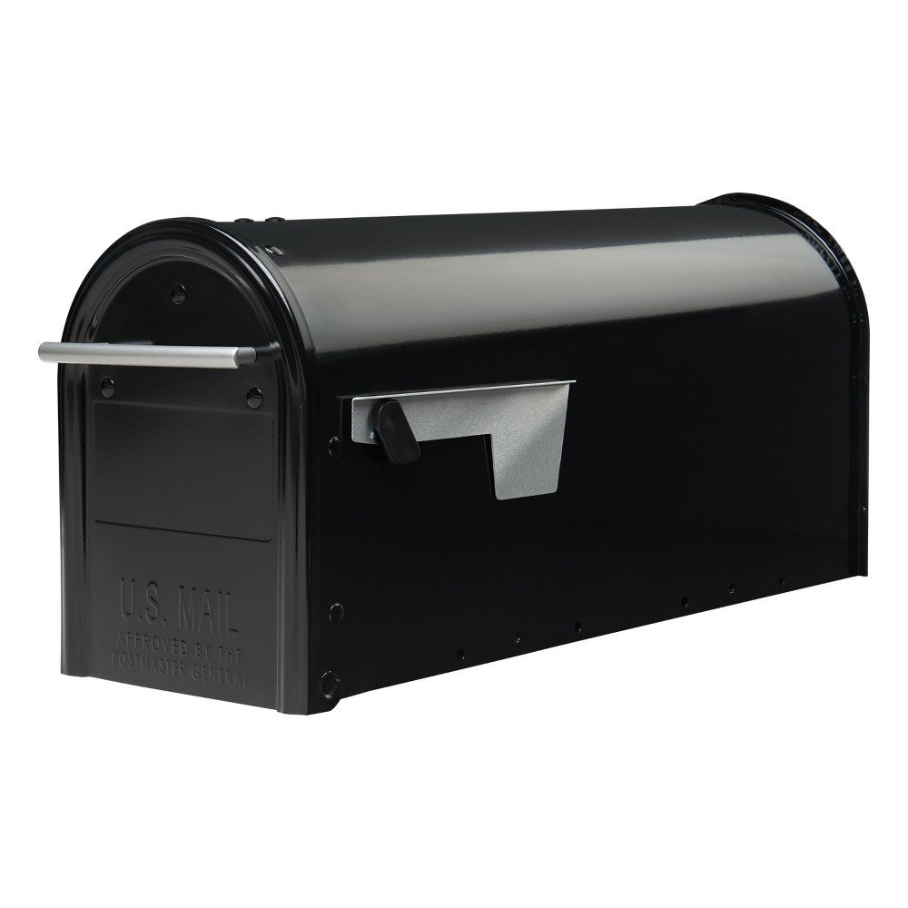 Franklin Post Mount Mailbox Black - Gibraltar