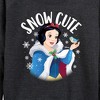 Women's - Disney - Snow Cute Lightweight French Terry Wide Neck Long Sleeve Shirt - 2 of 4