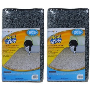 Neat n' Clean Litter Mat by Imperial Cat, Black, (2 Pack) - 1 of 1