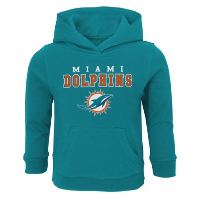 NFL Miami Dolphins Baby Boys' Touchdown Poly Fleece Hoodie - 12M