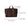 BEAFUP Suede Tote & Clutch Set - Large Work Bag, Faux Suede Handbag, Vintage Fall Bag for Women - 3 of 4