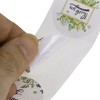Unique Bargains Floral Thank You Tag Gift stickers 1.5"x1.5" Blue Green Black 1 Pc - 2 of 4