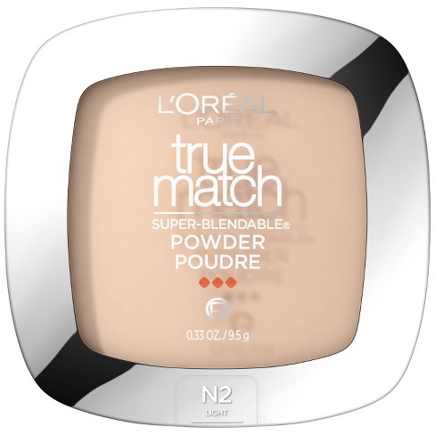 L'oreal Paris True Match Makeup Super Blendable Oil-free Pressed Powder -  N2 Classic Ivory - 0.33oz : Target