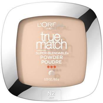 L'Oreal Paris True Match Makeup Super Blendable Oil-Free Pressed Powder - N2 Classic Ivory - 0.33oz