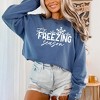 Simply Sage Market It's Freezing Season Garment Dyed Sweatshirt - 2 of 3