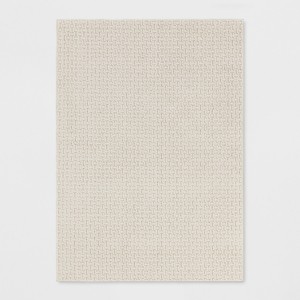 Washable Solid Machine Tufted Rug - Threshold™ - 1 of 3