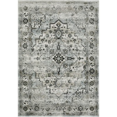 Oriental Weavers Gemini 020Z2 Grey/ Blue Indoor Area Rug - 3'10" x 5'5"