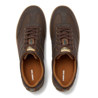 Lands' End Men's Tribeca Low Top Sneakers - 10.5 - Deep Chocolate — фото 2