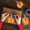 Big Dot of Happiness Fall Pumpkin - Halloween or Thanksgiving Decorations - Tree Ornaments - Set of 12 - 3 of 4