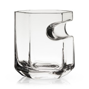 Viski Crystal Cigar Glass, Premium Crystal Clear Old Fashioned Glass, Striking Lowball Cocktail Whiskey Glasses for Men, Gift Set of 1 13 oz - 1 of 4