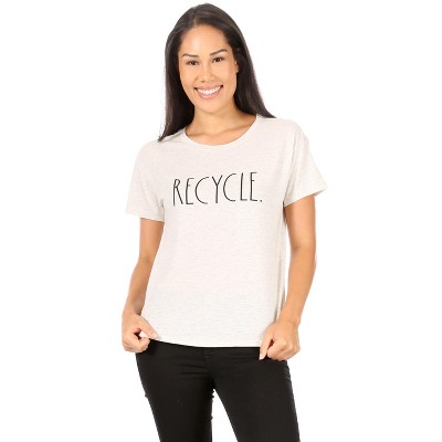 RAE DUNN - Women's Short Sleeve Shirttail Hem T-Shirt