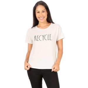 RAE DUNN - Women's Short Sleeve Shirttail Hem T-Shirt - 1 of 4
