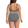 Lands' End Women's Crochet Square Neck High Leg One Piece Swimsuit - 2 of 4