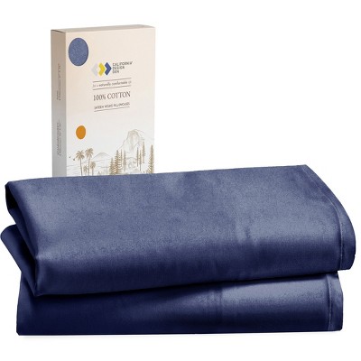 100% Cotton Pillow Cases Set of 2 Soft & Cooling Sateen Weave by California Design Den