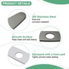 Unique Bargains 304 Stainless Steel Rust Resistant Corrosion Resistant Faucet Escutcheons 1 Pc - 2 of 4