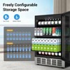 Mojgar 24 Inch Beverage Refrigerator, 190 Cans Built-in/Freestanding Beverage Cooler, Digital Memory Under Counter Beer Fridge - 3 of 4