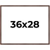 PosterPalooza | Classic Modern Brown Picture Frame - UV Acrylic, Backing Board, Hanging Hardware Included - 2 of 4