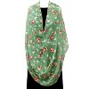 Wrapables Lightweight Winter Holiday Christmas Scarf, Santa & Snowman - 4 of 4