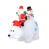 SEVOBAL Inflatable Holiday Decorations 6ft Animated Inflatable Polar Bear Christmas Inflatable Outdoor Decoration, White, 93.6"*36"*72" - 2 of 4