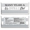 Big Dot of Happiness We Still Do - Wedding Anniversary Party - Candy Bar Wrappers Party Favors - Set of 24 - 2 of 4
