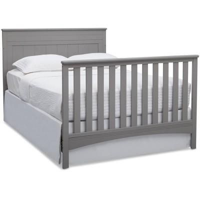 Grey 4-in-1 Convertible Crib with Adjustable Height