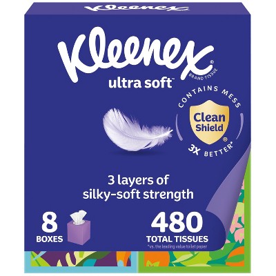 Kleenex Ultra Soft 3-Ply Facial Tissue