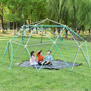 Whisen 13FT Geometric Dome Climber Play Center, Kids Climbing Dome Tower , Rust & UV Resistant Steel - 1 of 4