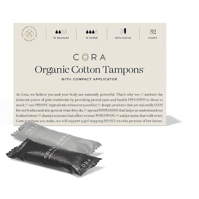Cora Organic Tampons Mix Pack - Regular 