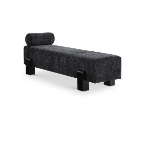Meridian Furniture,Edison Chenille Fabric Bench - 1 of 4
