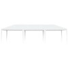vidaXL White Party Tent, Iron-Frame Outdoor Canopy, UV- and Water-Resistant PE Material, Garden Gazebo, 29.5'x13.1'x8.9' Size - 2 of 4