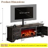 AMERLIFE 70" Fireplace TV Stand with Mount - 3 of 4