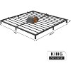 14 Inch Twin Bed Frame Metal Platform, Twin Bed Frame with Ample Storage, No Box Spring Needed and Steel Slat Support, Easy Assembly, Black - 2 of 4