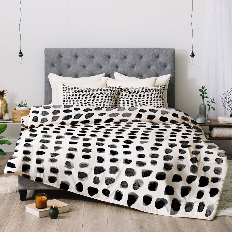 Summer Sun Home Art Dots Polyester Comforter Set - Deny Designs, 5 of 9