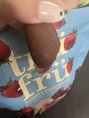 Tru Fru White And Milk Chocolate Frozen Strawberries - 8oz : Target