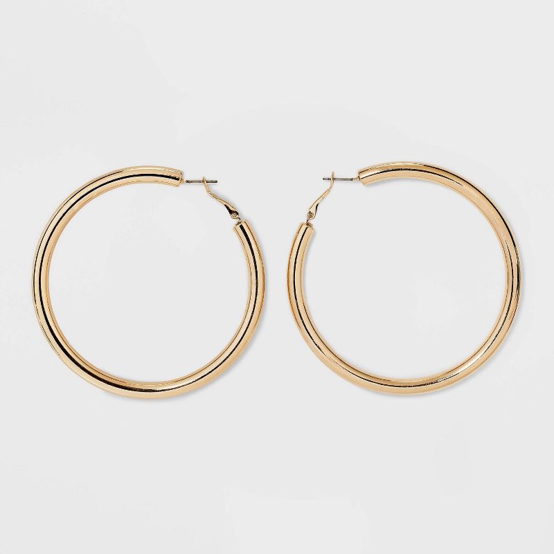 Hoop Earrings - Wild Fable&#8482; Metallic Gold, 1 of 9