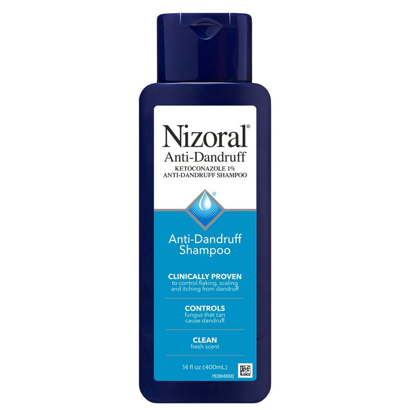 Nizoral Anti Dandruff Shampoo with 1% Ketoconazole, Clean Fresh Scent, 4 of 10