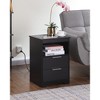 Racxily Nightstand with Drawer,End Table With Drawer and Open Shelf, Sturdy Side Frames, Night Stand for Bedroom, Side Table for LivingRoom - 2 of 4