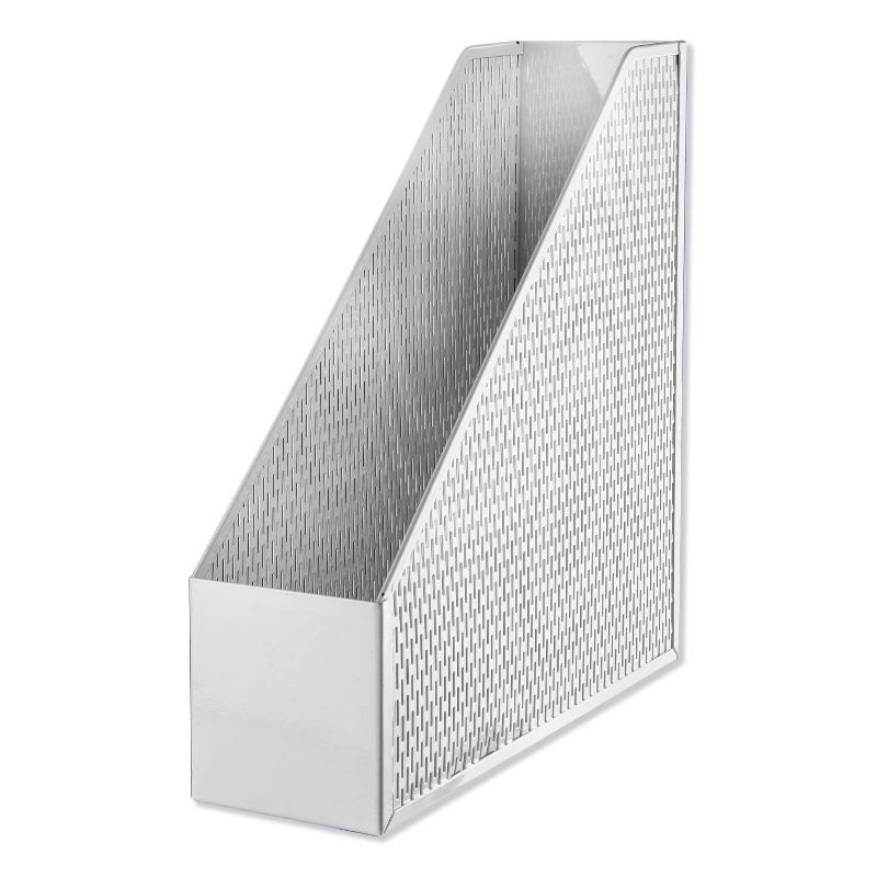 Artistic Urban Collection Punched Metal Magazine File, 3 1/2 x 10 x 11 1/2, White, 2 of 4