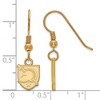 Black Bow Jewelry 14k Yellow Gold Plated Sterling Silver U.S. Military Academy Black Knights NCAA Dangle Earrings - 2 of 3