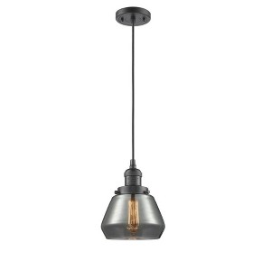 Fulton - 1 Light Cord Hung Mini Pendant In Industrial Style-10 Inches Tall and 7 Inches Wide - 1 of 1