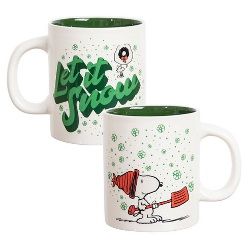 300ml, white embossed porcelain cute snow mugs, copo cafe