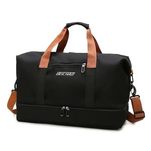 Luupatchy Large Capacity Travel Bag, Dry Wet Separation , For Travel, Fitness Yoga, Weekend Tote Overnight Bag - 1 of 3