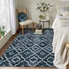Machine Washable Vintage Floral Printed Area Rug Ultra Thin Non Slip Low Pile Stain Resistant Non Shedding Pet Friendly Floor Rug - 3 of 4