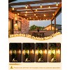 Itopfox 25FT Outdoor String Lights with 10+1 LED Dimmable Waterproof Shatterproof ST38 Retro Edison Bulbs for Balcony Yard, Black - 2 of 4