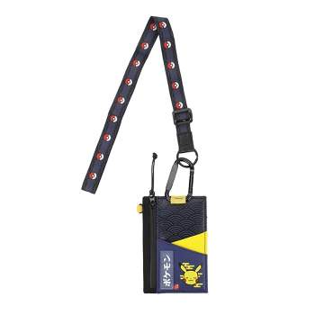 Pokemon Commuter Wallet with Carabiner and Lanyard