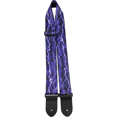 Road Runner 2 in. Purple Lightning Guitar Strap 2 in.