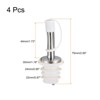 Unique Bargains Bar Supplies Oil Vinegar Dispenser Wine Stainless Steel Bottle Pourers 4 Pcs - 2 of 4