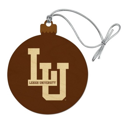 Lehigh University Primary Logo Wood Christmas Tree Holiday Ornament